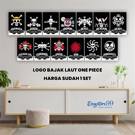 Jual Poster Logo Bajak Laut One Piece Indonesia|Shopee Indonesia