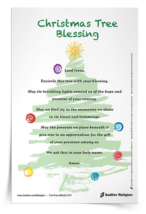 Christmas Tree Blessing Prayer Card | Download | Sadlier Religion