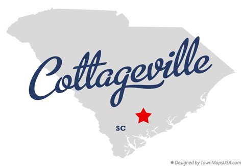 Map of Cottageville, SC, South Carolina