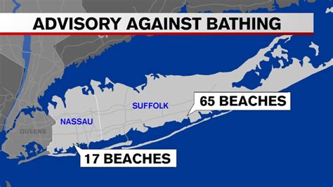 Nassau County issues advisory for bathing at 17 beaches - ABC7 New York