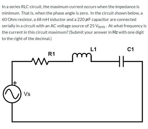 Impedance of rlc circuit