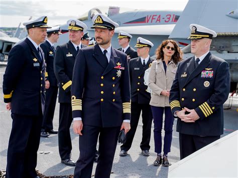 Crown Prince on board the USS Gerald R. Ford - The Royal House of Norway