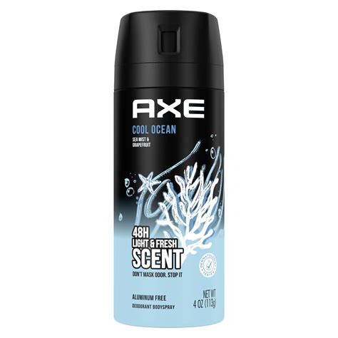 Cool Ocean Deodorant Body Spray with Essential Oils | Axe