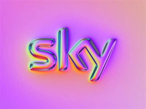 Sky logo x Naumorphism | Sky logo, Neon typography, Logo design