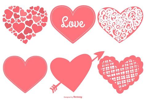 Cute Hearts Collection 137590 Vector Art at Vecteezy