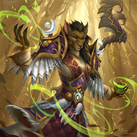 ArtStation - WoW - Worgen Druid, Sandara Tang Fantasy Races, Fantasy Warrior, Fantasy Rpg ...