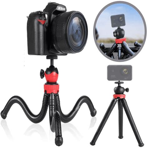 AMGRA Flexible Tripod, Phone Tripods Mini Camera Tripod for Sports ...