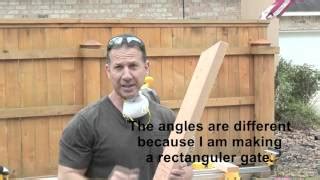 how to build a double wooden driveway gate - Woodworking Challenge