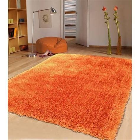 orange fur rug | Shaggy rug, Orange area rug, Orange rugs