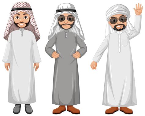 Arab man cartoon character 1402029 Vector Art at Vecteezy