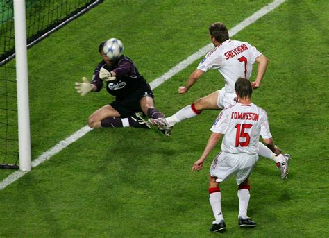 Liverpool: Champions League final penalty save from Jerzy Dudek in 2005 ...