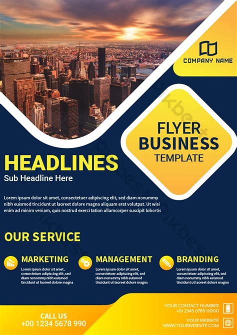 Gambar Business Flyer Template Flyer Desain Brosur Desain Flyer Kreatif ...