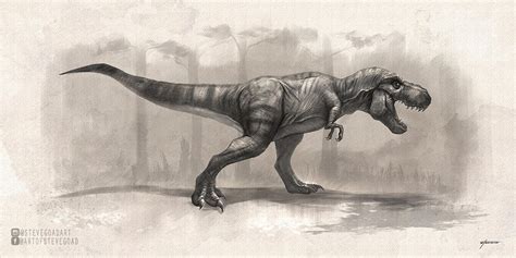 T-Rex Drawing by stevegoad on DeviantArt