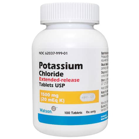 POTASSIUM CHLORIDE ER 20MEQ - RX Products