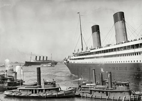 #423553 dock, RMS Olympic, ship, old photos, monochrome, liner - Rare Gallery HD Wallpapers