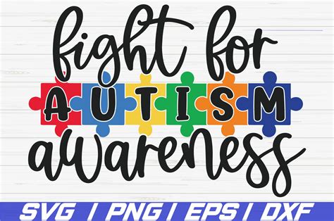 Fight For Autism Awareness SVG / Cut Files / Cricut / DXF (535919 ...