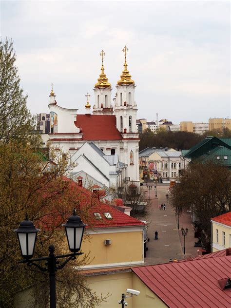 Old Street Of Vitebsk, Belarus, Europe Editorial Image - Image of ...