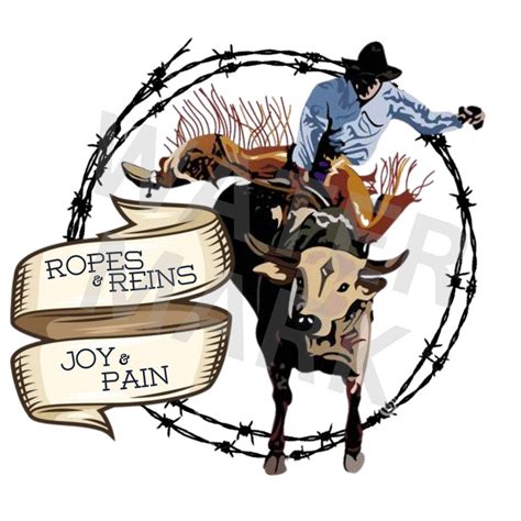 Rodeo Garth Brooks Lyrics Bull Riding Sublimation PNG Western Graphic ...