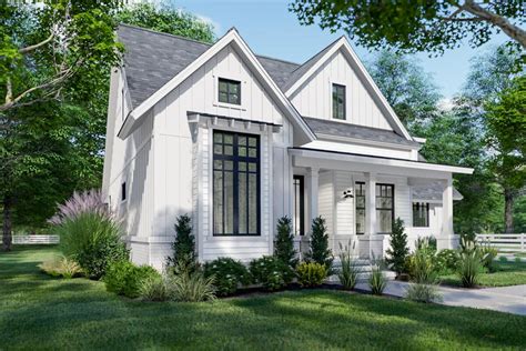 Compact Modern Farmhouse Plan with Two Bonus Rooms - 16921WG ...