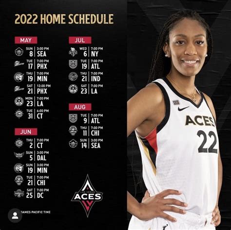 Las Vegas Aces Schedule Released : r/VegasAces