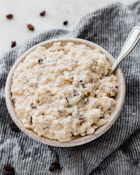 Rice Pudding with Bourbon-Soaked Raisins | Brown Eyed Baker | Bloglovin’