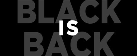 BLACK is BACK! - University Art