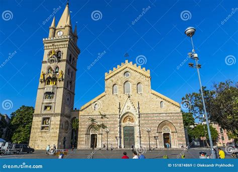 Messina Cathedral Duomo Di Messina, Sicily, Italy Editorial Stock Image ...