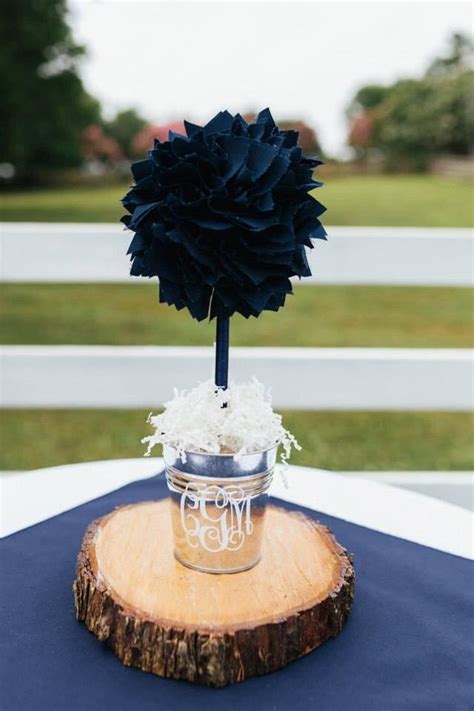 NAVY BLUE CENTERPIECE - Wedding Centerpiece - Unique Baby Shower ...