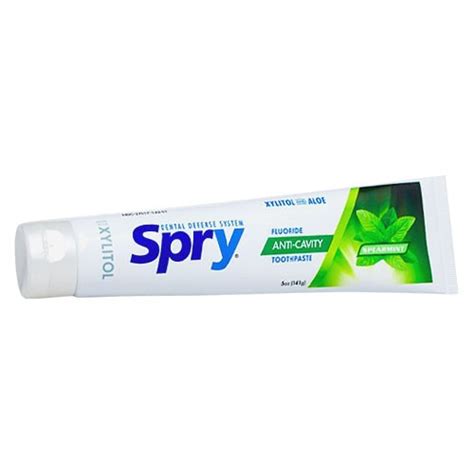 Spry Spearmint Xylitol Toothpaste (5oz)