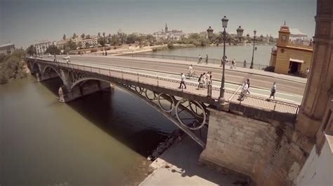 Triana Bridge In Seville, Spain - Stock Video | Motion Array