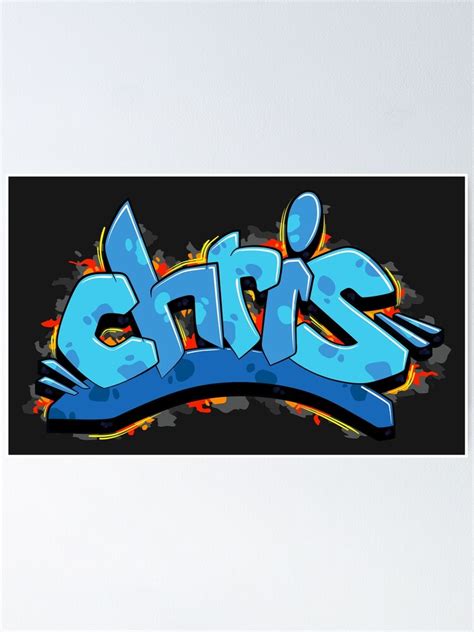 "Chris Graffiti Name" Poster for Sale by NameGraffiti | Redbubble