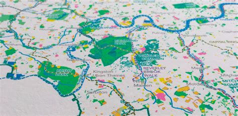 Gorgeous Map Shows London Green Spaces And Footpaths | Londonist