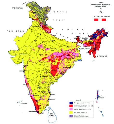 AESR-wise spatial distribution of acid soils in India | Download ...