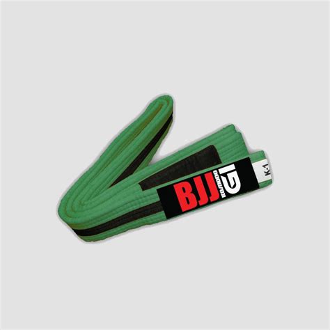 Kids BJJ Belt – Greeen with Black Stripe – Komodo Gi