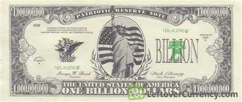 One Million Dollar bill - USA novelty banknotes - Leftover Currency