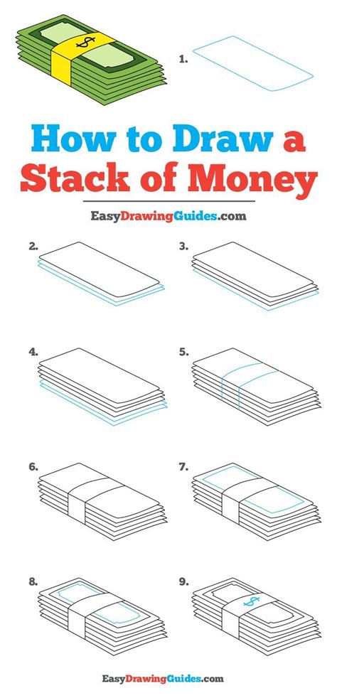 Stack Of Money Drawing Easy Stack Of Money Drawing At Getdrawings ...