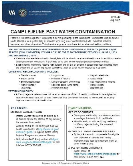 Camp Lejeune Toxic Exposure Victims