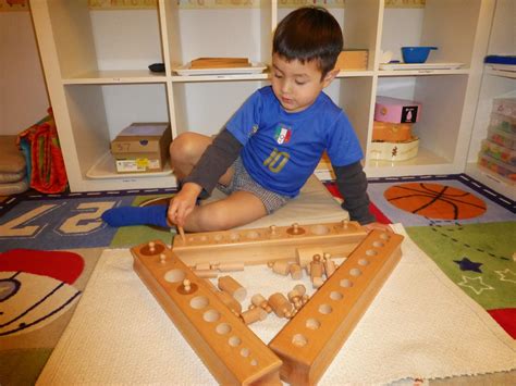 Family FECS: Montessori Activity: Knobbed Cylinder Blocks