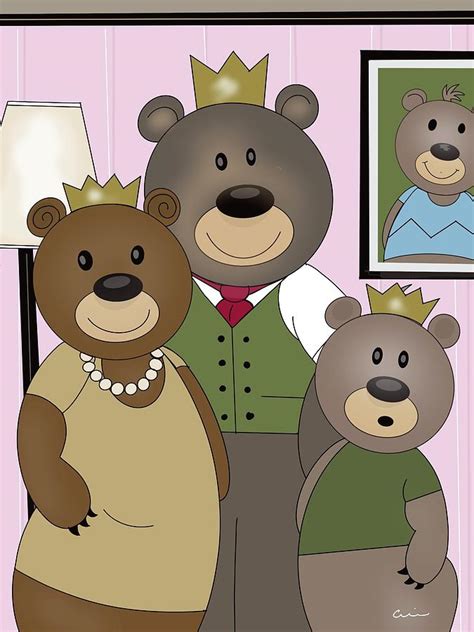 Bear Family photo Digital Art by Deborah Carrie - Fine Art America