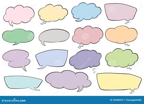 Various shapes of callout stock vector. Illustration of balloon - 33098697