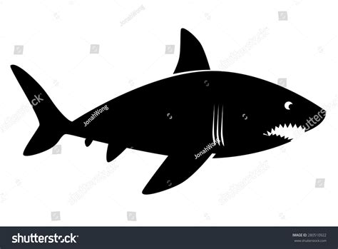 Angry Shark Vector Icon Stock Vector (Royalty Free) 280510922 ...