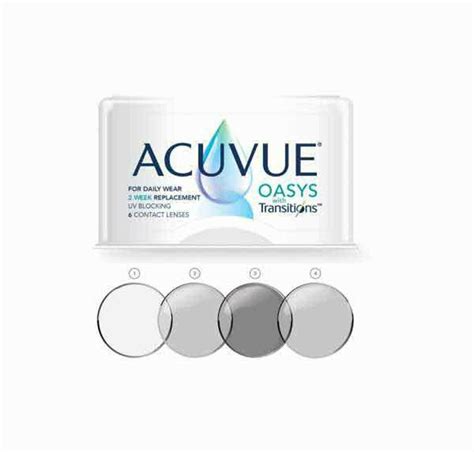 ACUVUE OASYS TRANSITIONS Bi Weekly Conatct Lens 6 Pc