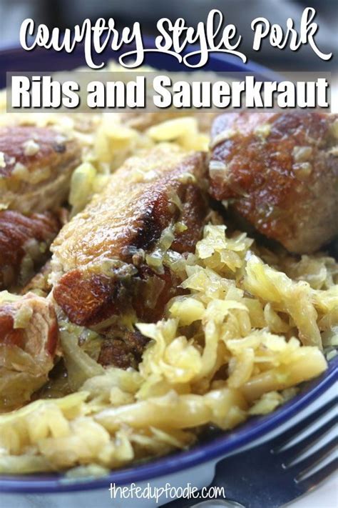 Country Style Pork Spare Ribs and Sauerkraut in 2020 | Spareribs and sauerkraut recipe ...