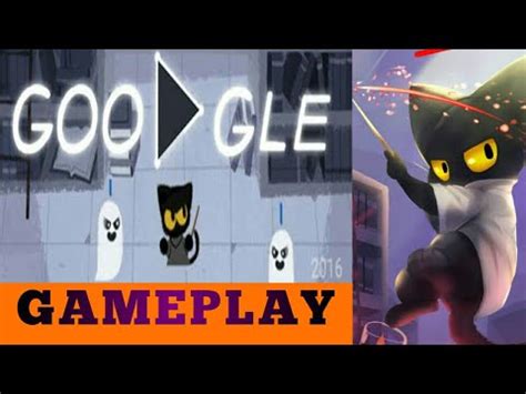 Google cat game - doodle Halloween game gameplay - YouTube