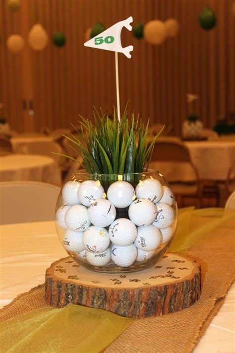 Cute Golf Centerpieces | Golf party decorations, Golf birthday party, Golf theme party