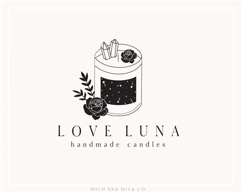 Crystal Candle Logo Candle Shop Logo Flower Logo Magic - Etsy Australia | Shop logo, Boutique ...