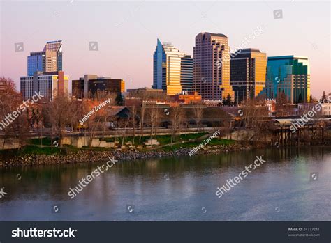 Sacramento Skyline At Sunset Stock Photo 24777241 : Shutterstock