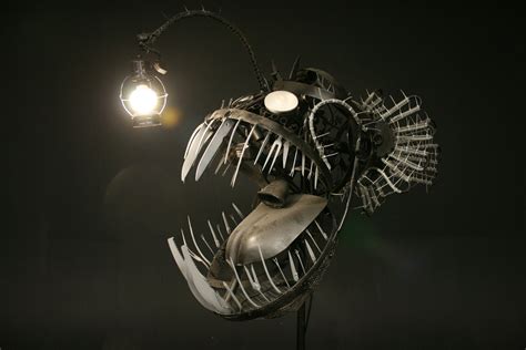 Amazing Giant Anglerfish Sculpture by Justin La Doux