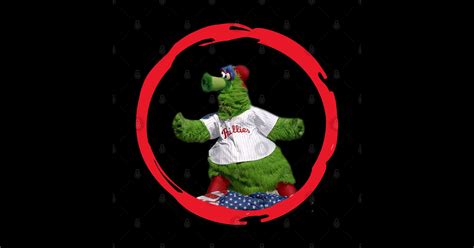 Phillie Phanatic mascot - Phillies - Sticker | TeePublic