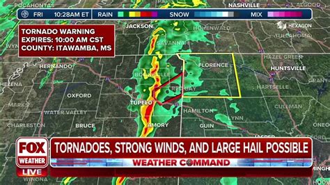 Tornado Warning issued in Mississippi as multiday outbreak continues ...